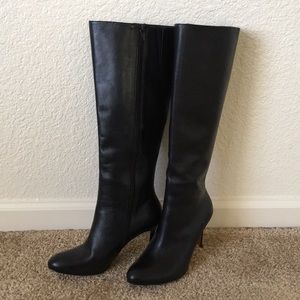 Brooks Brothers knee high heel boots